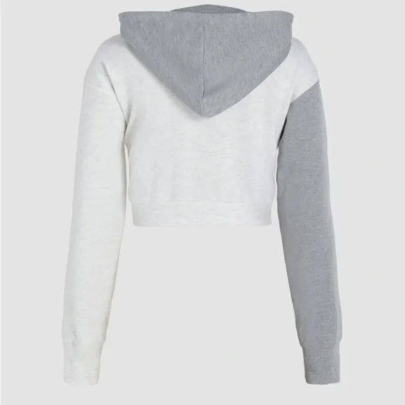 Two Tone Cropped Hoodie - Picture 2 of 4